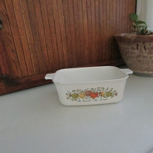 Le Persil Le Sauge (Parsley &Sage) Wide Loaf/ Small Casserole Dish– P- 4- B Spice of Life /French Spice Pattern Vintage CorningWare Cookware