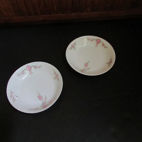 Rosalinda Berry Bowl – Set of 2 Bowls –Garlands of Pink Roses –H & C (Heinrich +Co.) Selb Bavaria – Vintage Fine China –Bavarian Porcelain