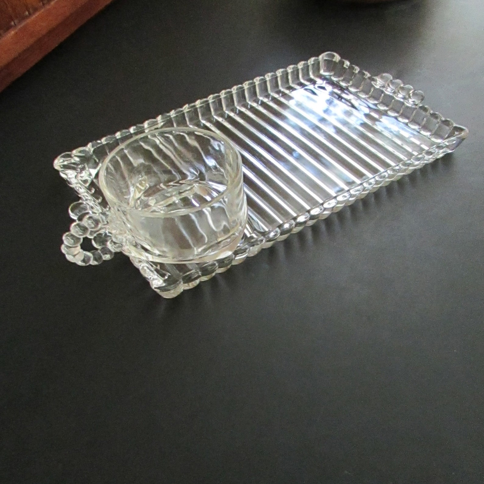 Orchard Crystal Snack Set sip Snack and Smoke Clear Glass Etsy