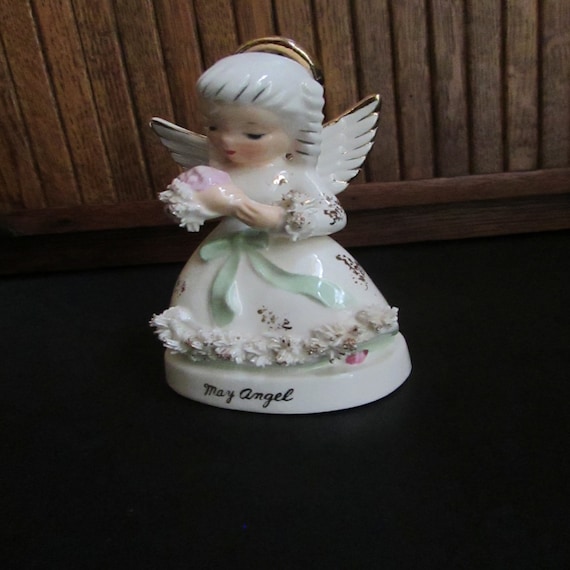 その他 ANGEL CHJMPAGNE Holiday Edition RED Vintage Napco X6964 Red Dress Christmas Angels Set | eBay