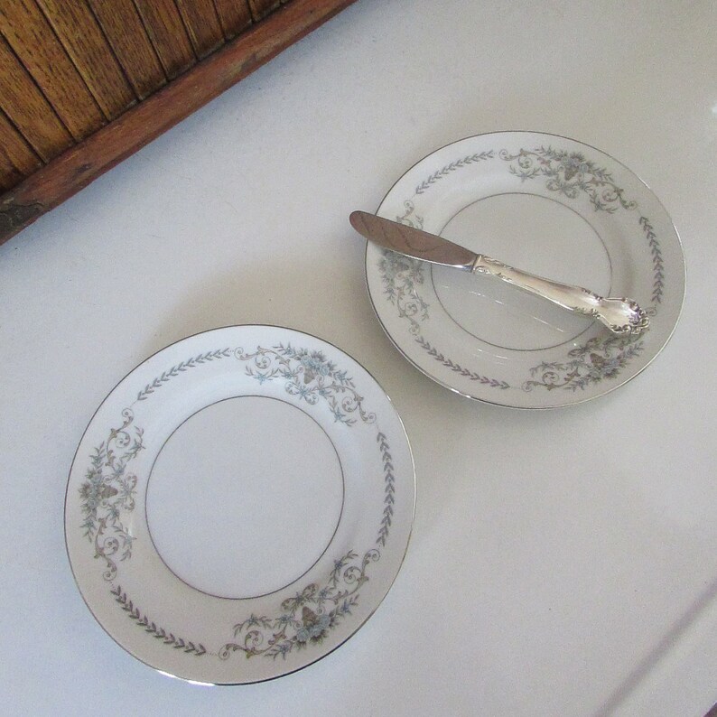 Mikasa Margaret Bread and Butter Plate Set of 2 Small Plates Etsy