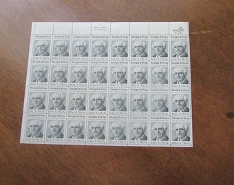 Adolph S. Ochs Stamps – New York Times Publisher - 1976 Postage Stamp - 13 Cent Stamp – Sheet of 32 Vintage Unused US Postage Stamps