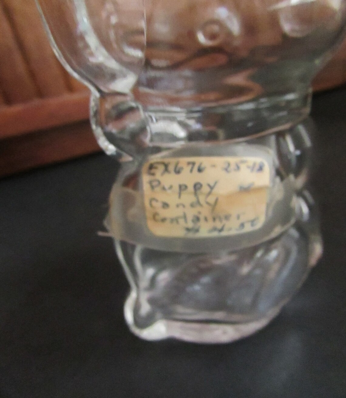 Clear Glass Dog Perfume Bottle Lovable Dog Cologne Decanter Etsy