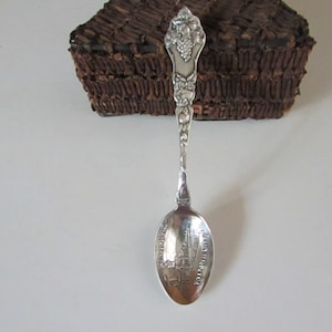 Steel Pier, Atlantic City New Jersey Sterling Souvenir Spoon by Paye & Baker – Vintage Sterling Silver  Collector Demitasse Spoon