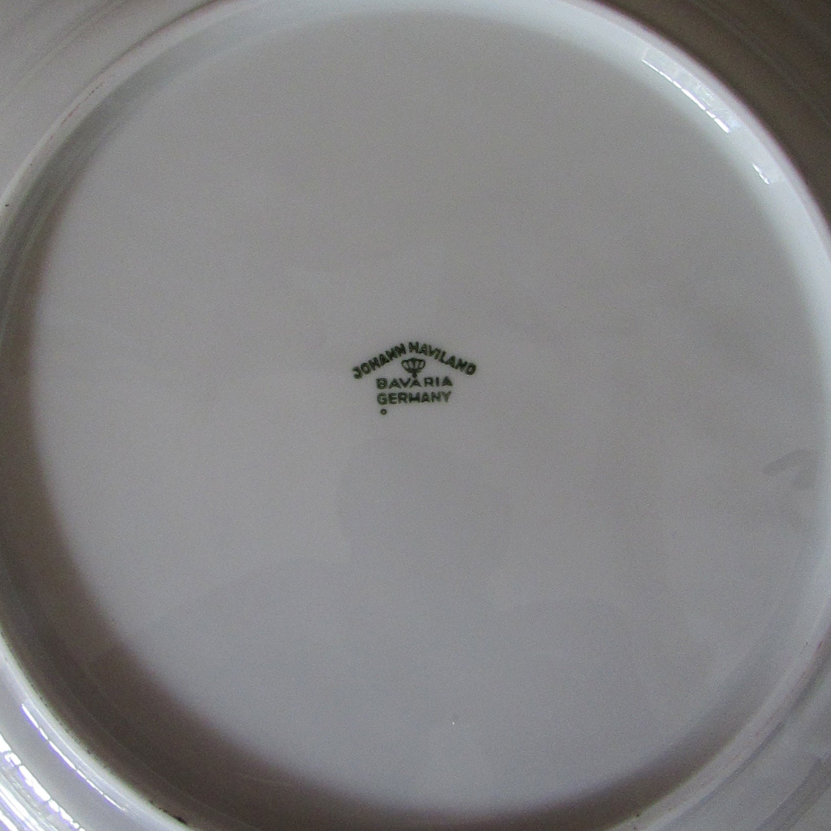 Blue Garland Dinner Plates - Set of 4 - Small Blue Roses With