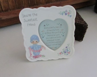 Precious Moments Picture Frame – You’re the Sweetest Friend – Tabletop Picture Frame – Vintage Precious Moments Collectible Frame