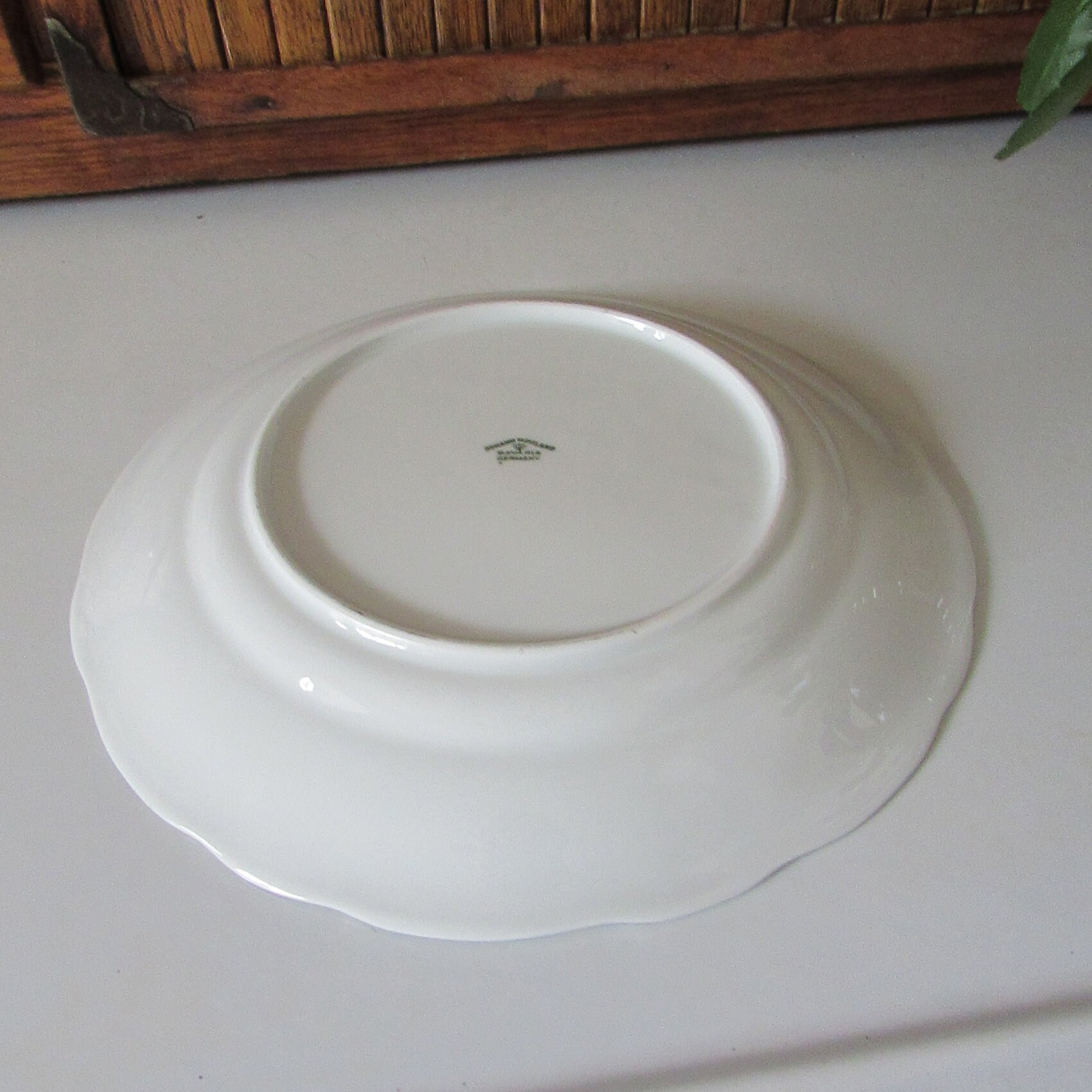 Blue Garland Dinner Plates - Set of 4 - Small Blue Roses With