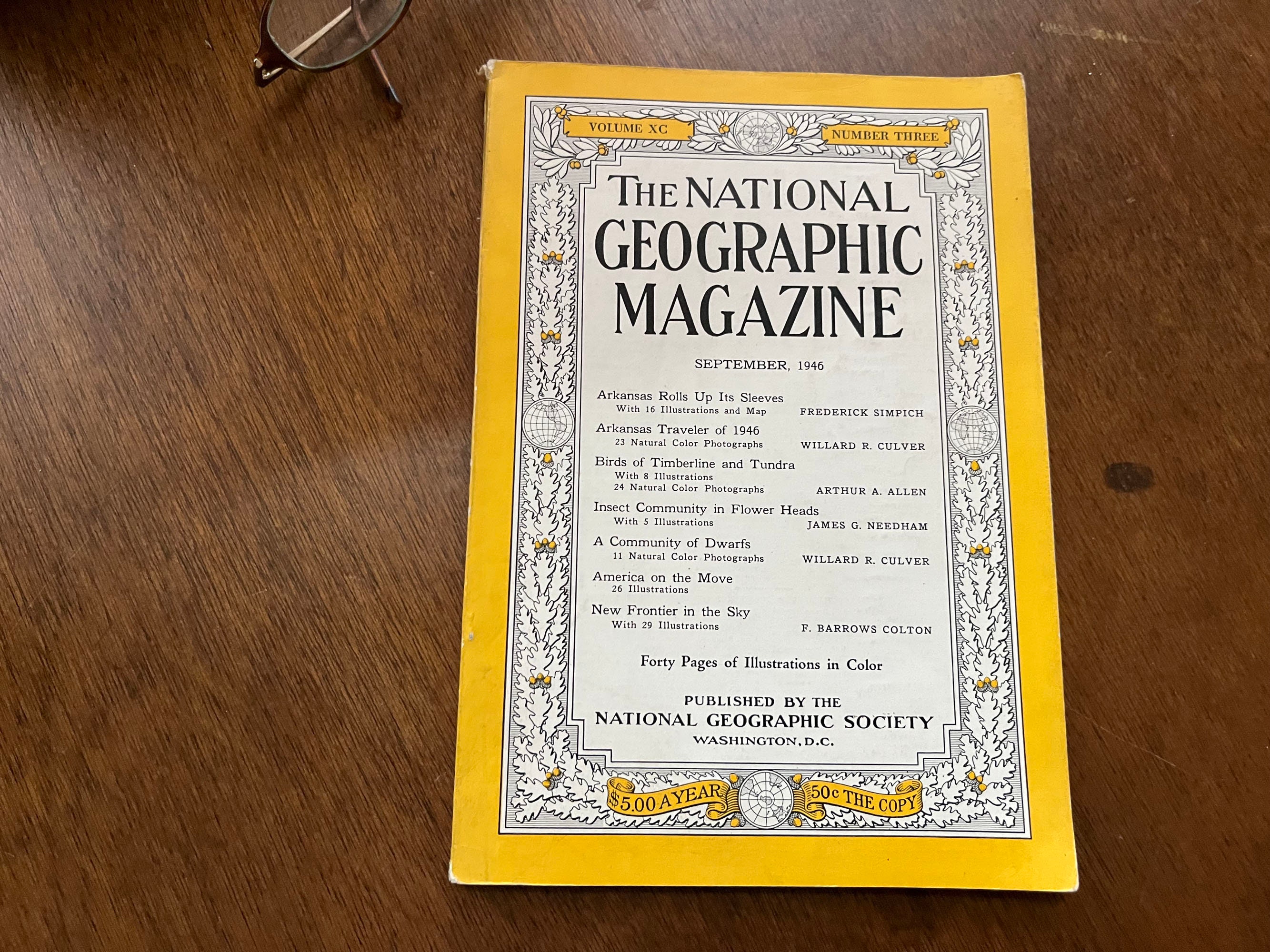 September 1946 Issue National Geographic Magazine - Arkansas