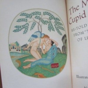 The Marriage of Cupid and Psyche Retold by Walter Pater from The Golden Ass of Luceuis Apuleius Edmund Dulac Illustrated Vintage Book image 3