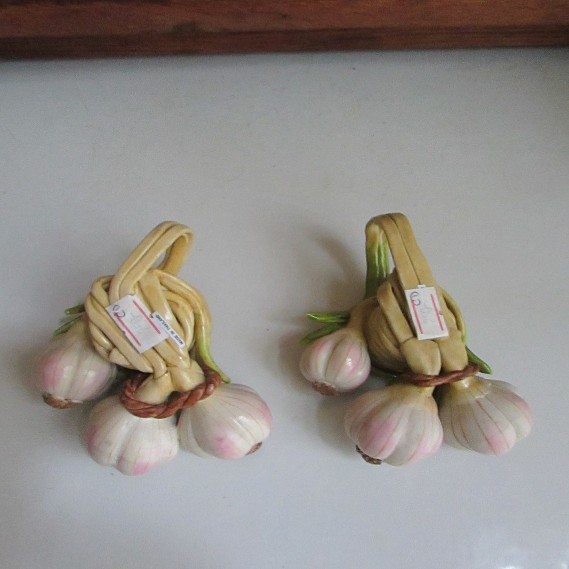 Garlic Bulb Candlesticks Pair of Ceramic Garlic Bulbs Etsy