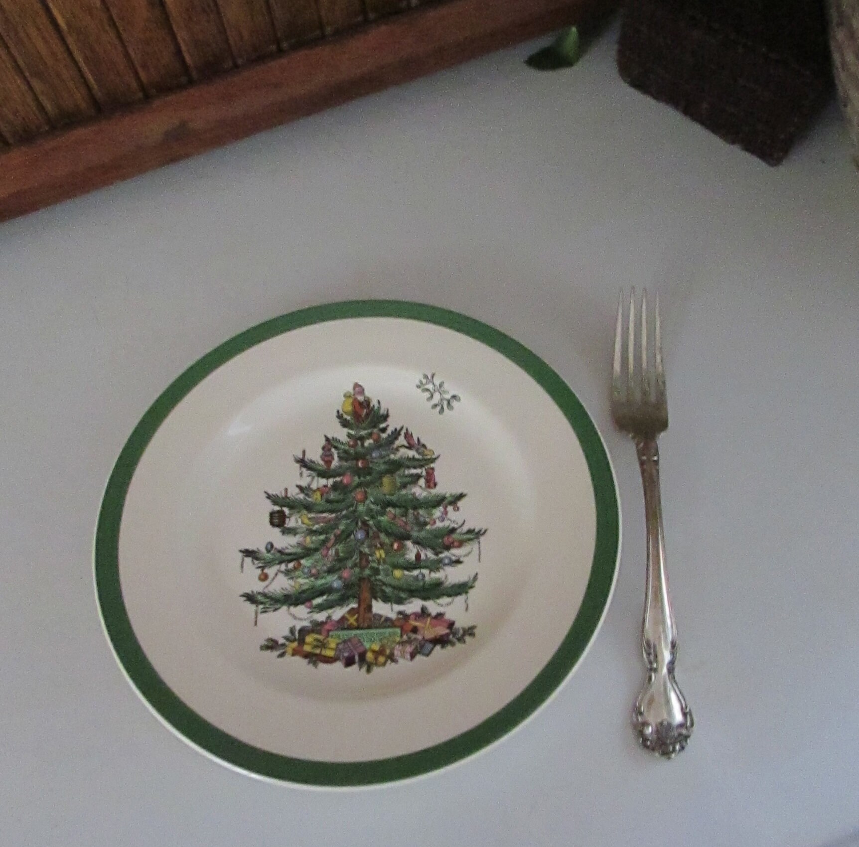 Salad Plate - Spode Christmas Tree Pattern – Christmas Tree