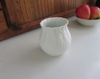 Kaiser Bisque Bud Vase - Wildflower White Bisque Porcelain Vase - Vintage M. Frey Bud Vase by AK Kaiser