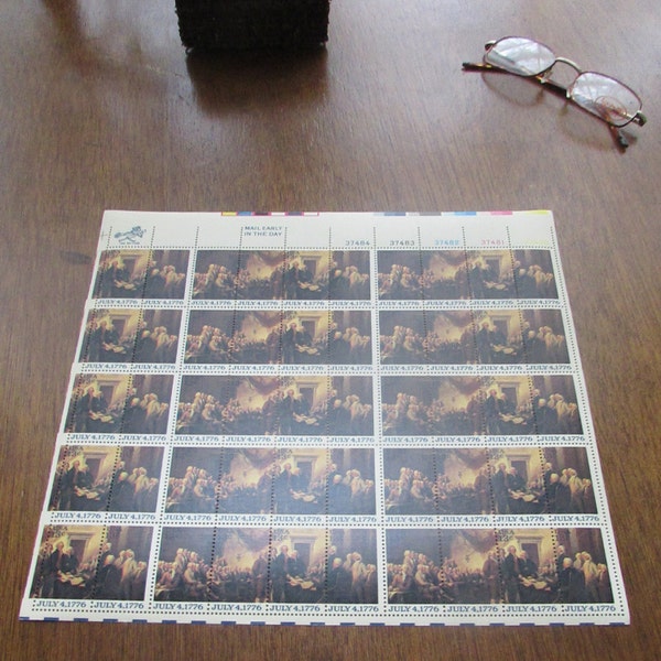 Declaration of Independence Stamps - Etsy