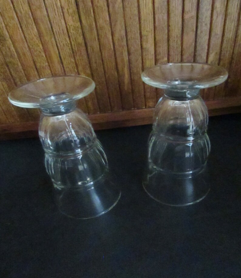 Old Fashioned Ice Cream Soda Glasses Set of 2 Bulbous Float Etsy