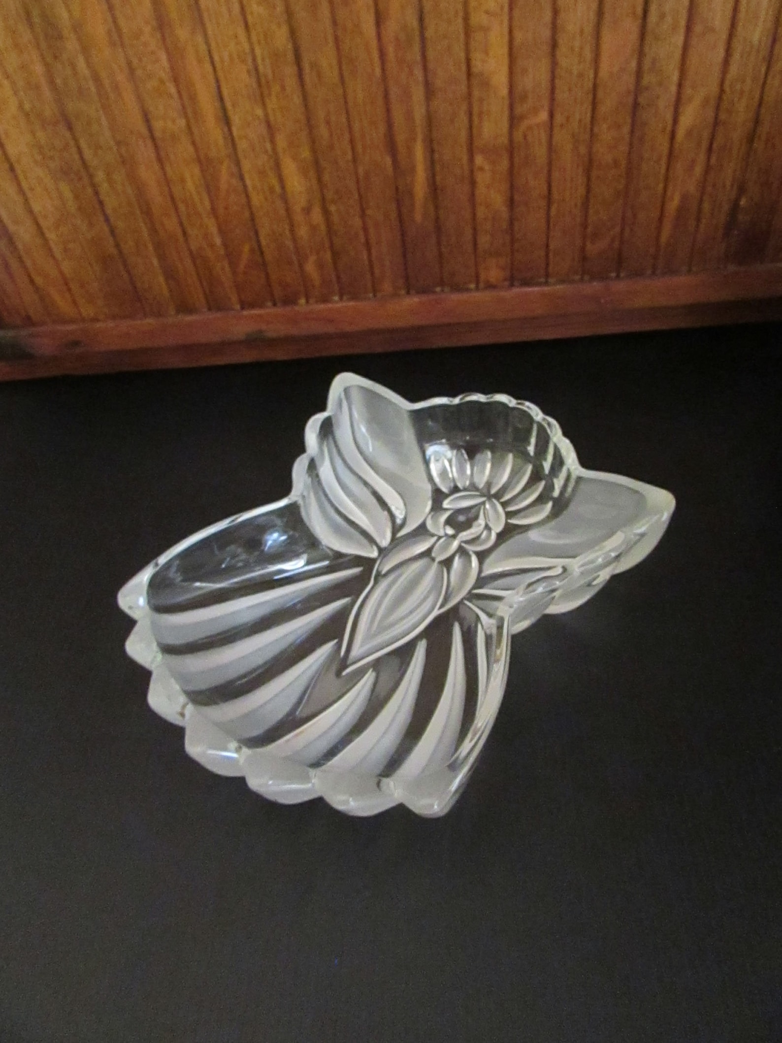 Gorham Crystal Angel Candy Dish Grand verre dépoli Christmas Etsy France