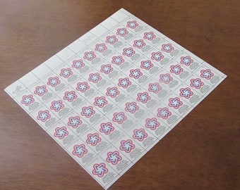 1971 The American Revolution Bicentennial Stamp - 8 Cent Stamp - Sheet of 50 Unused Vintage Commemorative US Postage Stamps