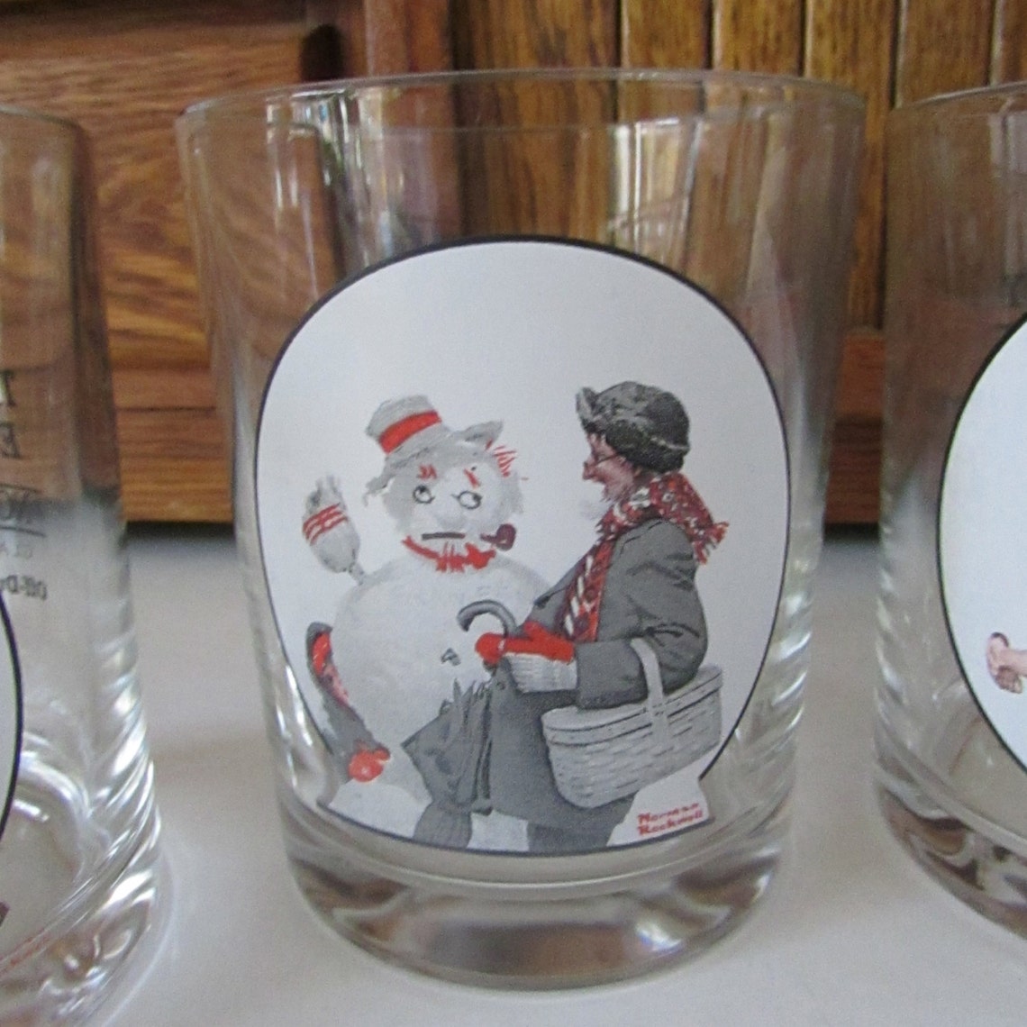 Norman Rockwell Saturday Evening Post Glasses Set of 4 Etsy