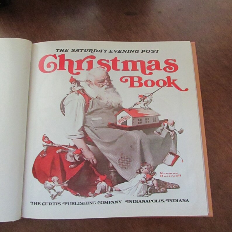 Saturday Evening Post Christmas Book Stories Carols Poems | Etsy