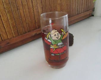 Theodore of The Chipmunks Beverage Glass – Alvin and The Chipmunk’s Promotional Glass – Vintage Advertising Tumbler