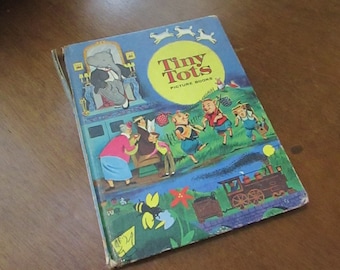 Tiny Tots Picture Books How Babar Became King and Other Stories -– Illustrated Children’s Book –Vintage 1963 Illustrated Hardcover Book