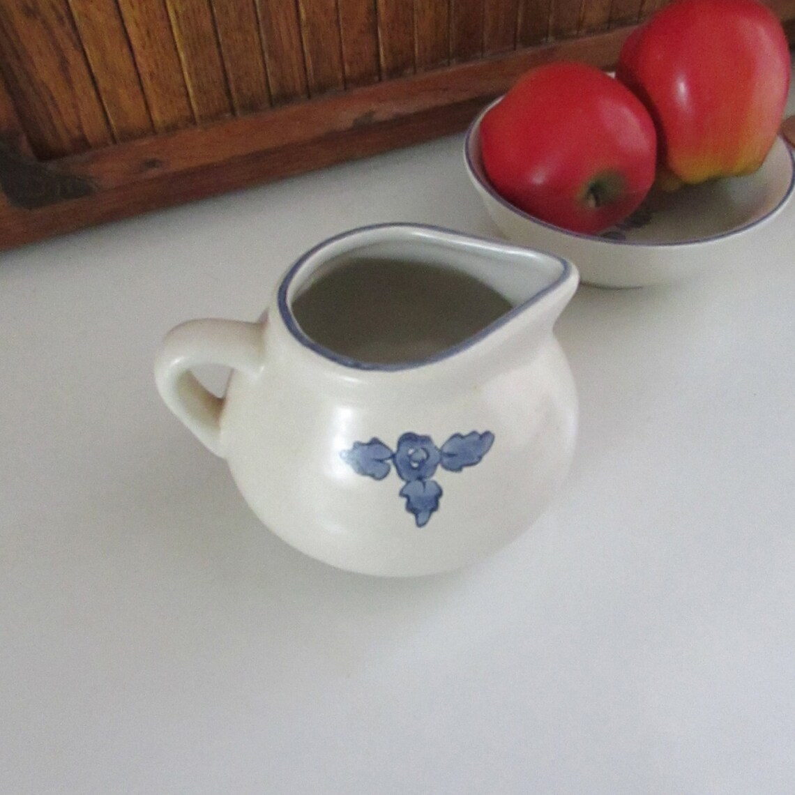 Yorktowne Pfaltzgraff Stoneware Gravy Boat Serving Pitcher Etsy