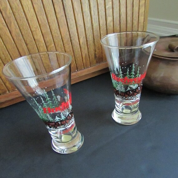Budweiser Clydesdale Christmas Pilsner Glass – Set of 2 Glasses