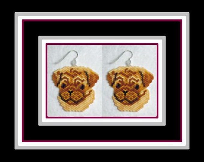 Pugsly Dog Earring (PATTERN ONLY)