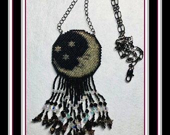 Sandman Beaded Moon Necklace