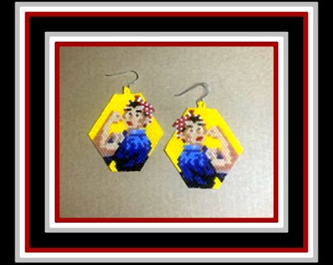 Rosie Hand Beaded Earrings