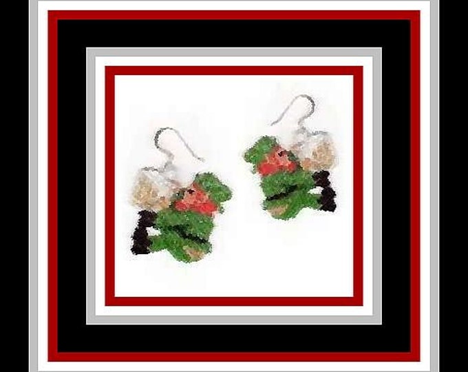 Thirsty Little Leprechaun Earring Bead Pattern PATTERN ONLY