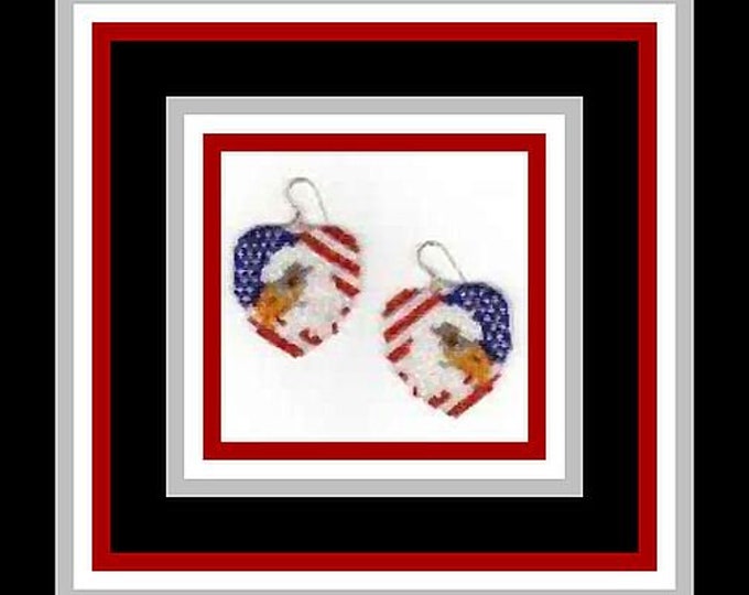 National Heart Earring (PATTERN ONLY)