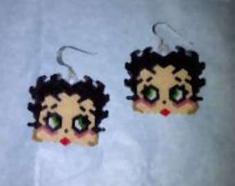 Flapper Girl Beaded Earrings
