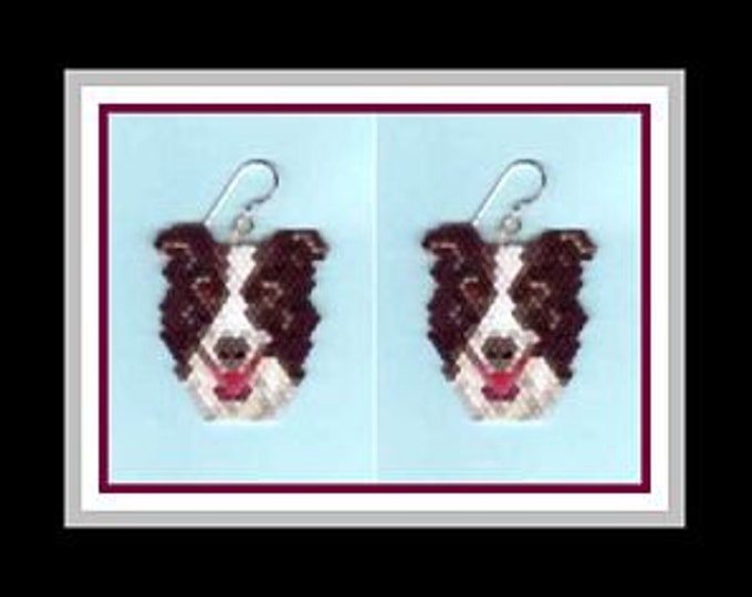 Border Collie Earring (PATTERN ONLY)