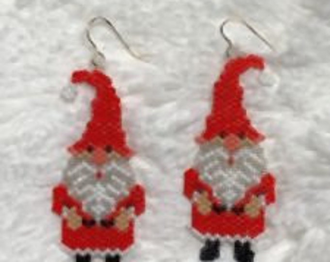 Handbeaded Gnome Earring