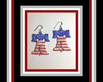 Let Freedom Ring Earring Bead Pattern (PATTERN ONLY)