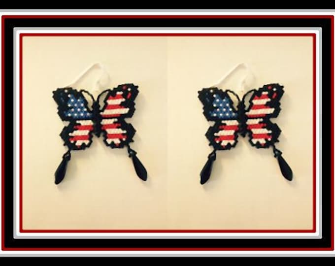 Patriotic Butterfly Earring (PATTERN ONLY)