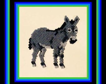 Donkey Brooch or Pendant Bead Pattern (PATTERN ONLY)