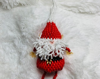 Beaded Santa Mini Vessel