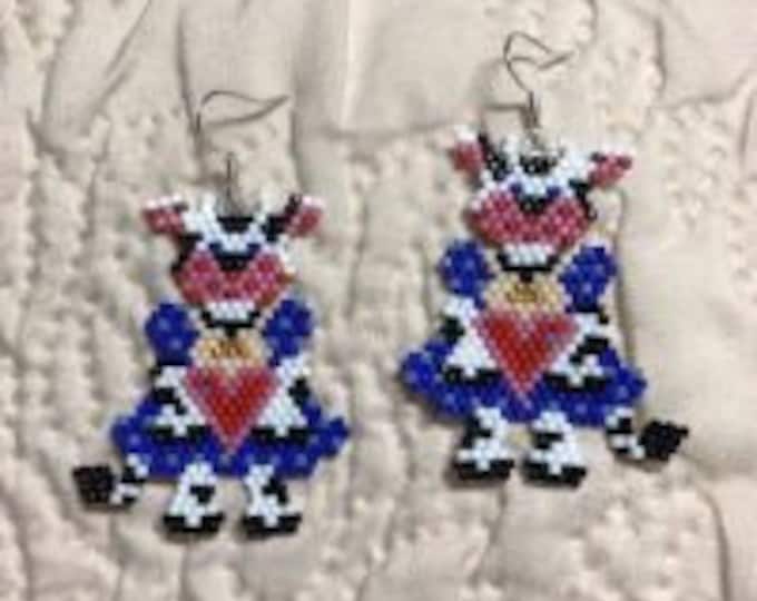 Country Cowgirl Handbeaded Earrings