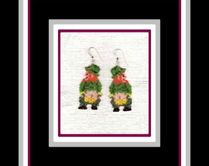 Naughty Little Mooning Leprechaun Earring Bead Pattern PATTERN ONLY