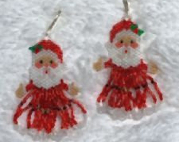 Jolly St Nick Beaded Earrings