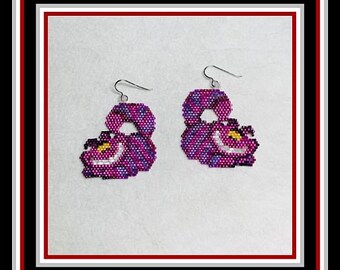 Cheshire Cat Beaded Earrings