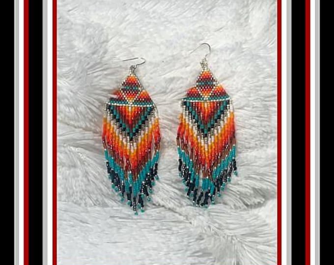 Watcher Beaded Dangle Earrings