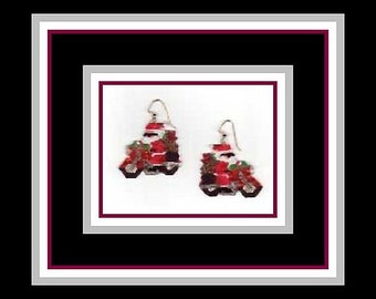 Biker Santa Earring (PATTERN ONLY)