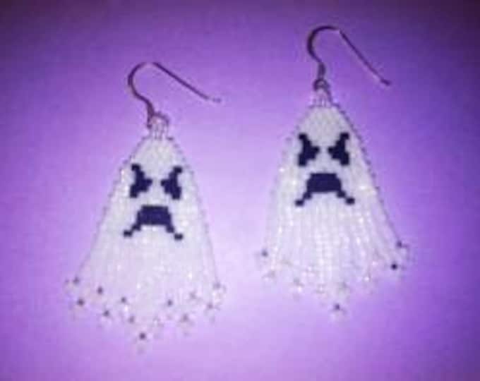 Grumpy Ghost Earring Bead Pattern (DIGITAL PATTERN ONLY)