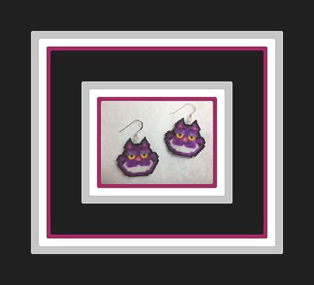 Cheshire Cat Head Earrings Pattern (DIGITAL PATTERN ONLY) - Etsy