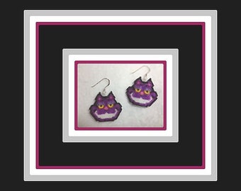 Cheshire Cat Head Earrings Pattern (DIGITAL PATTERN ONLY)