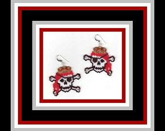 Pirate King Earring Bead Pattern (PATTERN ONLY)