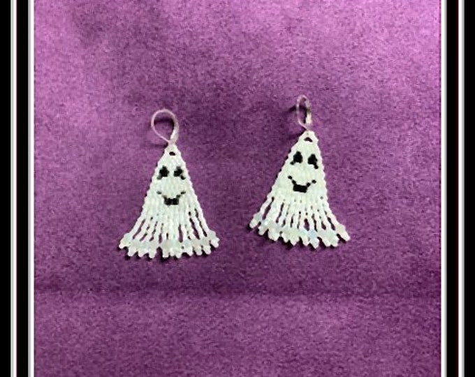 Happy Ghosty Beaded Earrings