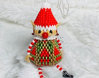 Elf Mini Vessel Beaded Ornament